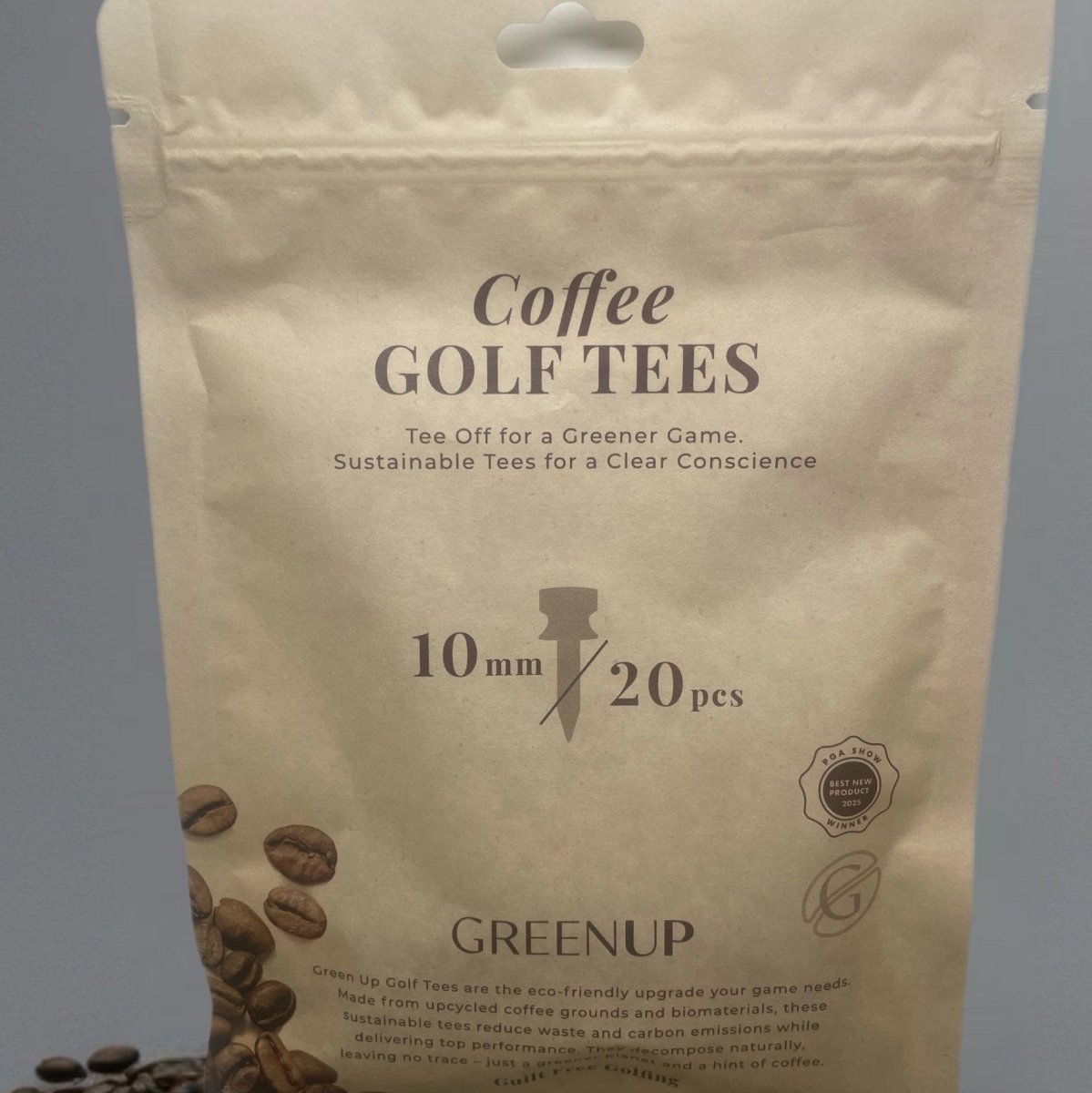 10 mm Castle - tees – biologisk nedbrydelige – 20 - pak - GreenUp Golf - 20100020