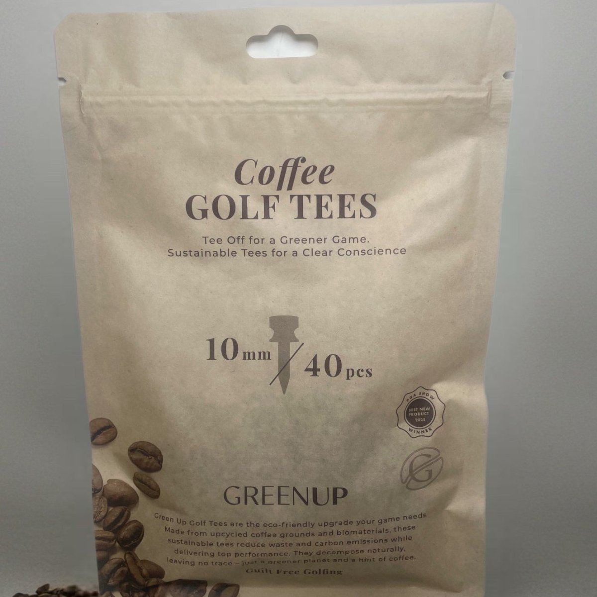 10 mm Castle - tees – biologisk nedbrydelige – 40 - pak - GreenUp Golf - 20100040