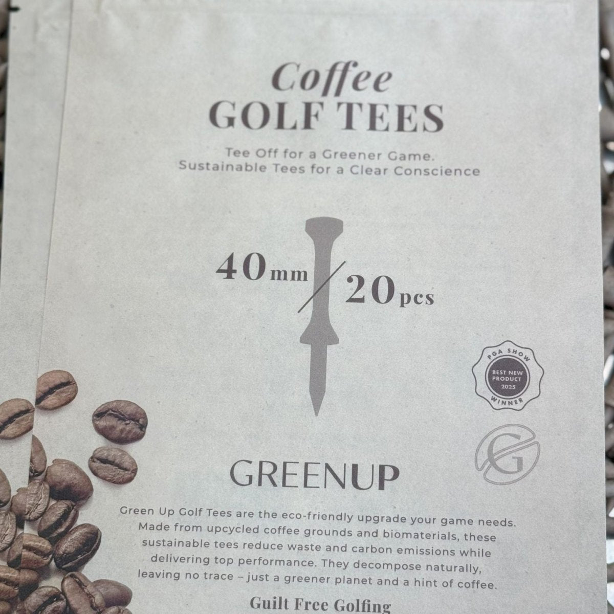 40 mm Castle - tees – biologisk nedbrydelige – 20 - pak - GreenUp Golf - 20400020