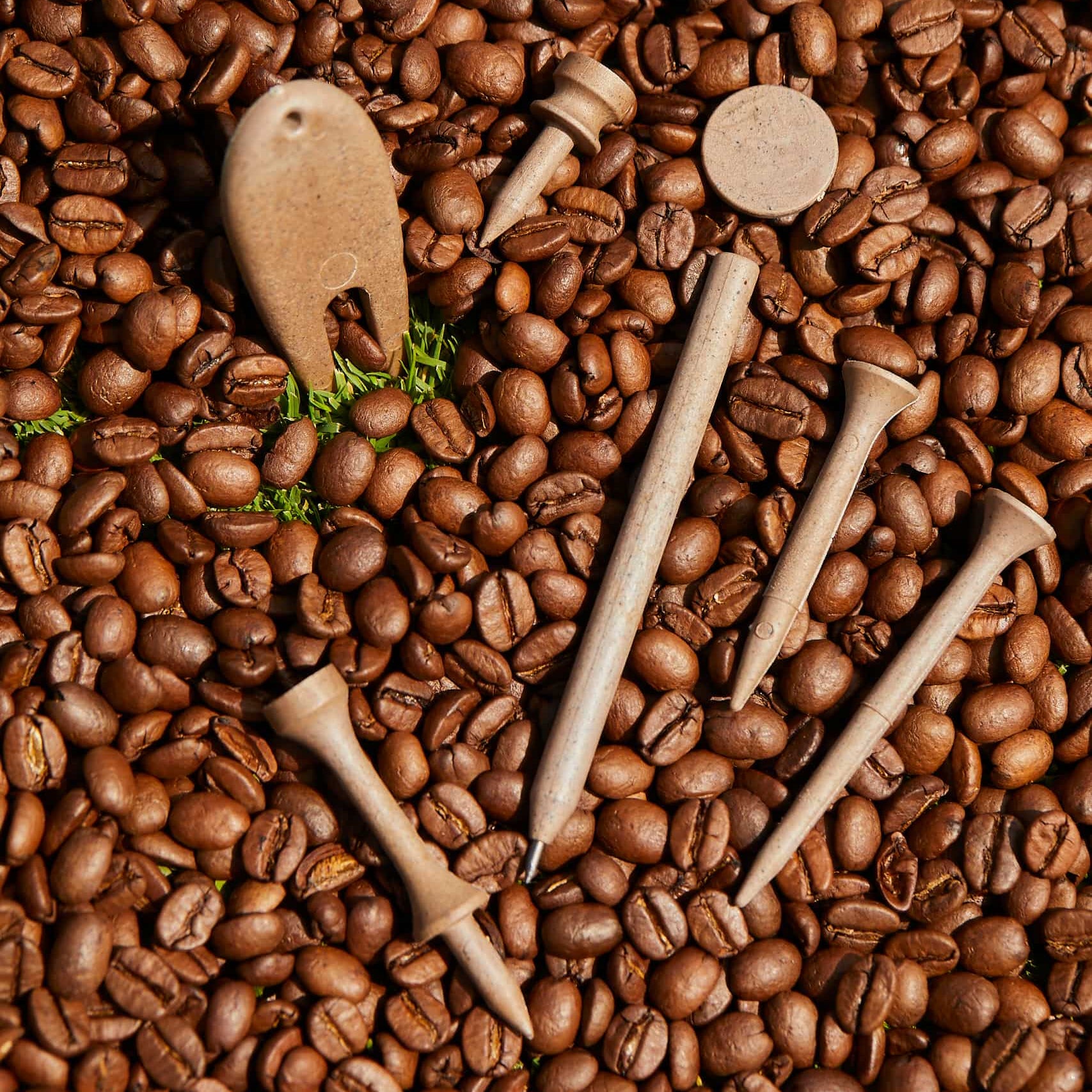 Tee assortment. Sustainable and biodegrable made from coffee waste and biomaterial