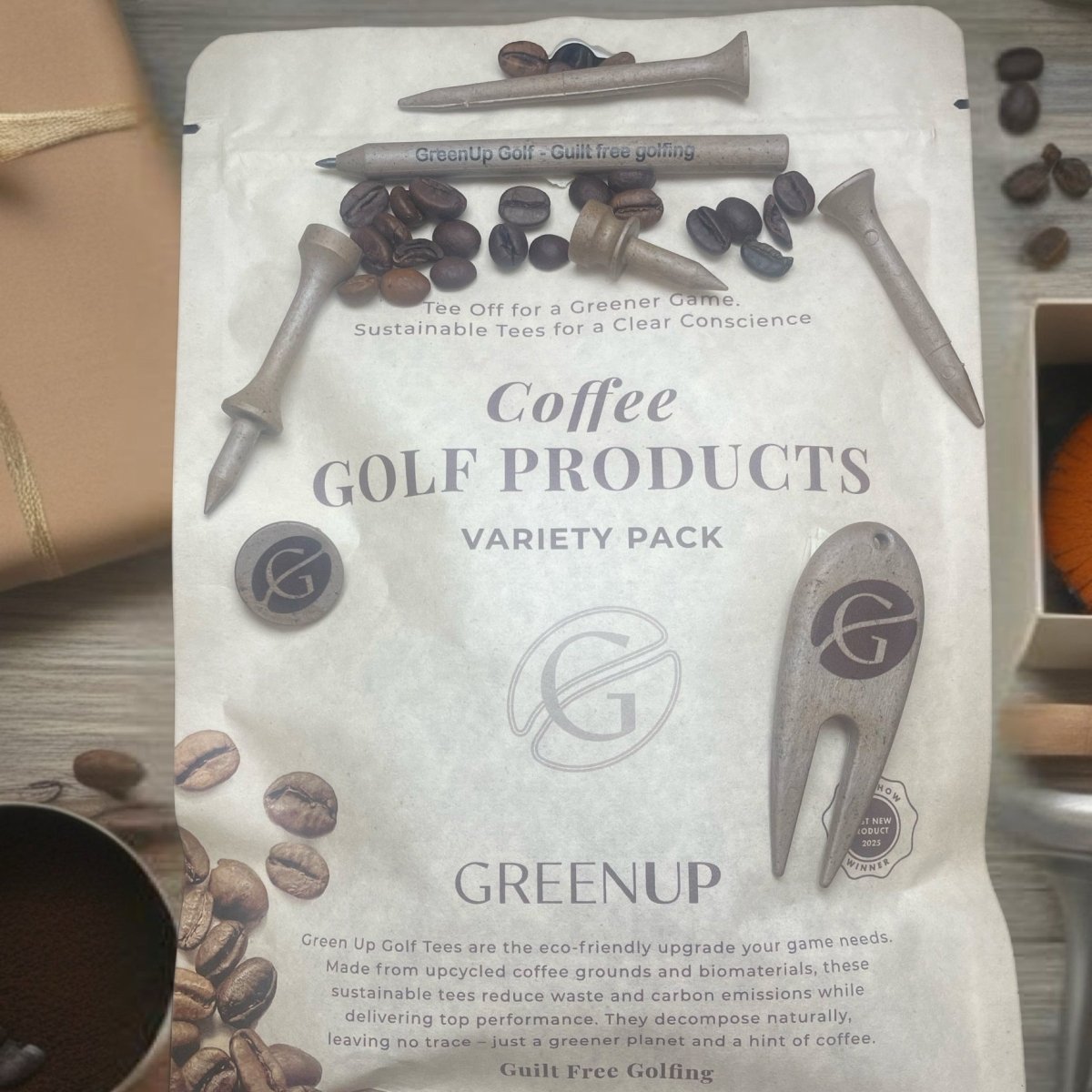 GreenUp Starter Kit – Blandingspakke med miljøvenlige golftees - GreenUp Golf - 60000042